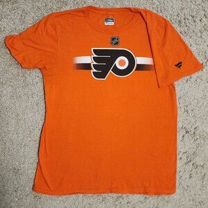 Philadelphia Flyers - Fanatics Brand t shirt - Orange with stripes - Size MED